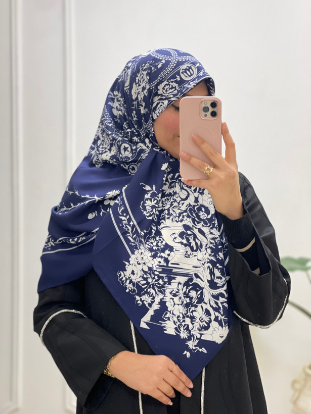 روسری لوکس ابریشم توییل کد ۱۴۴