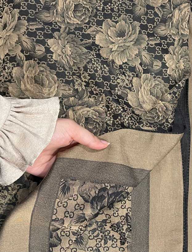 روسری ژاکارد لوکس ترک وارداتی طرح گوچی گل🇹🇷