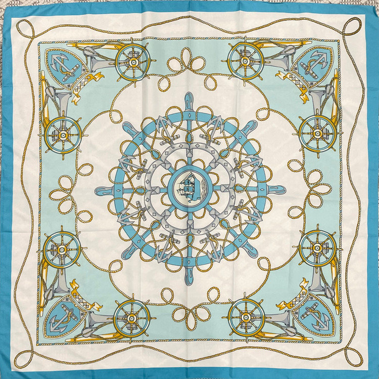 روسری ابریشم وارداتی طرح رویا
