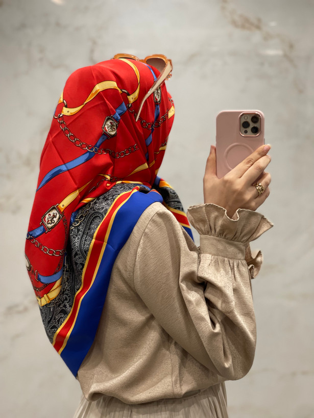 روسری ابریشم کجراه لوکس وارداتی