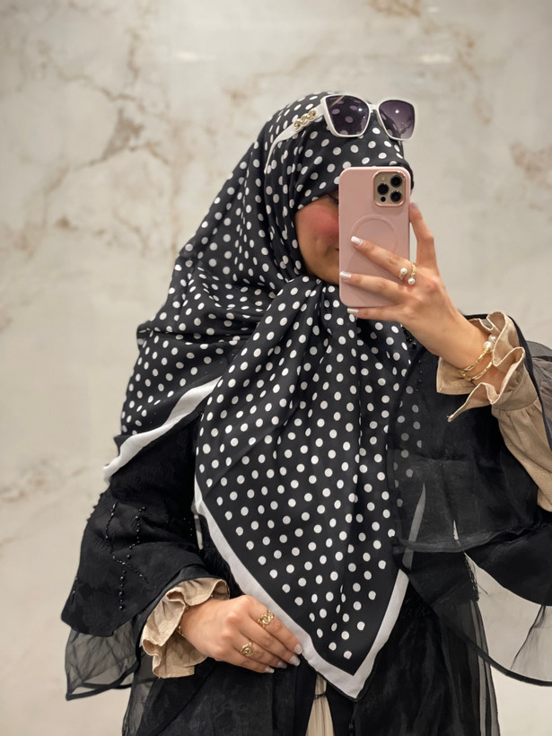 روسری نخی طرح توپی