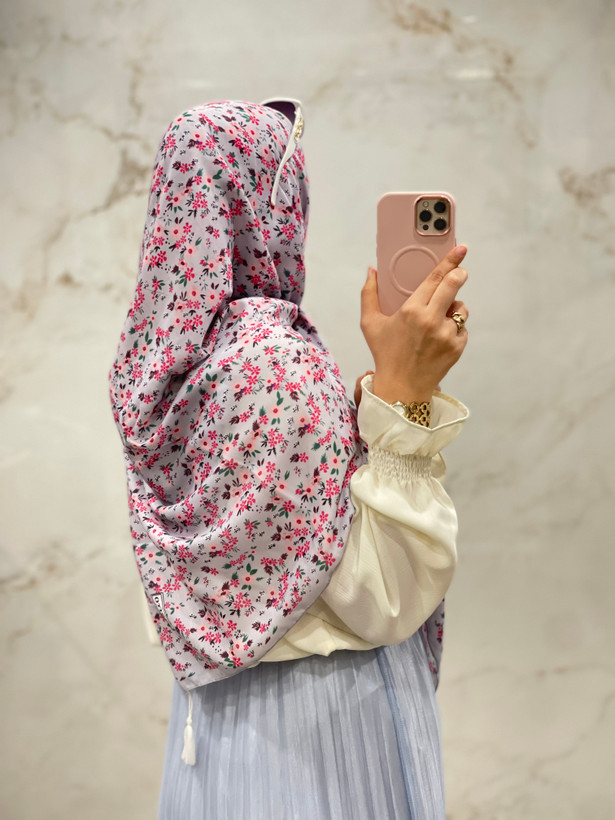 روسری نخی طرح بهار