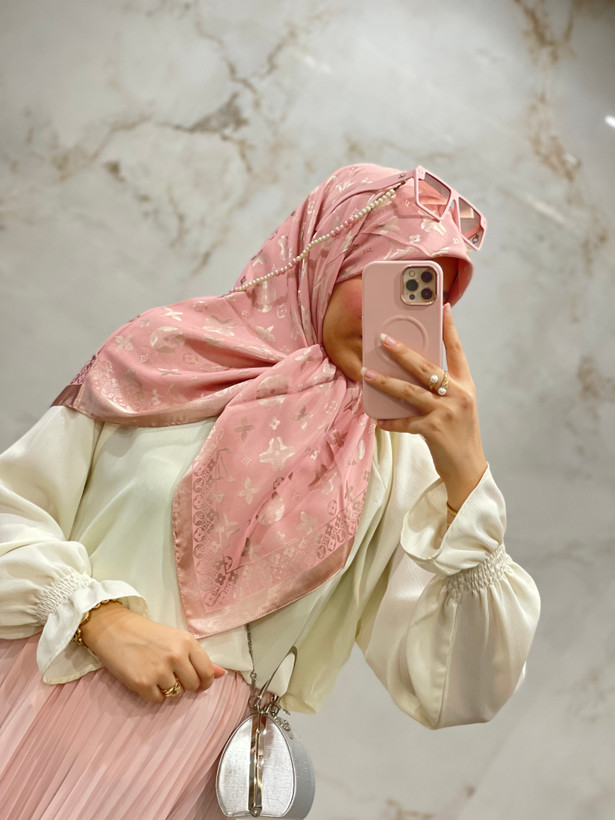 روسری ابریشم ژاکارد ترک وارداتی🇹🇷