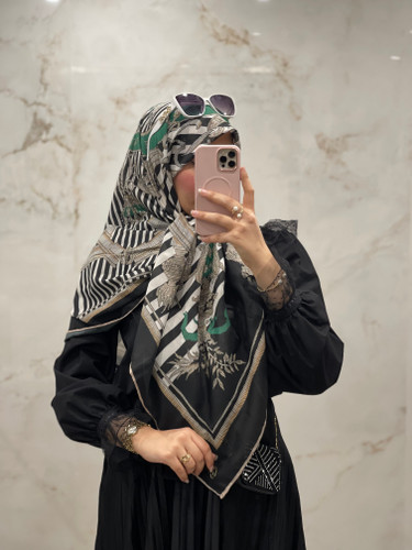 روسری نخی خنک طرح Monaco