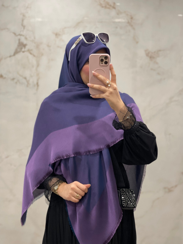 روسری نخ ابریشم بامبو دو رو