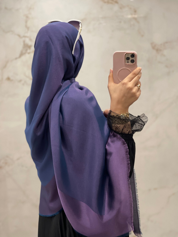 روسری نخ ابریشم بامبو دو رو