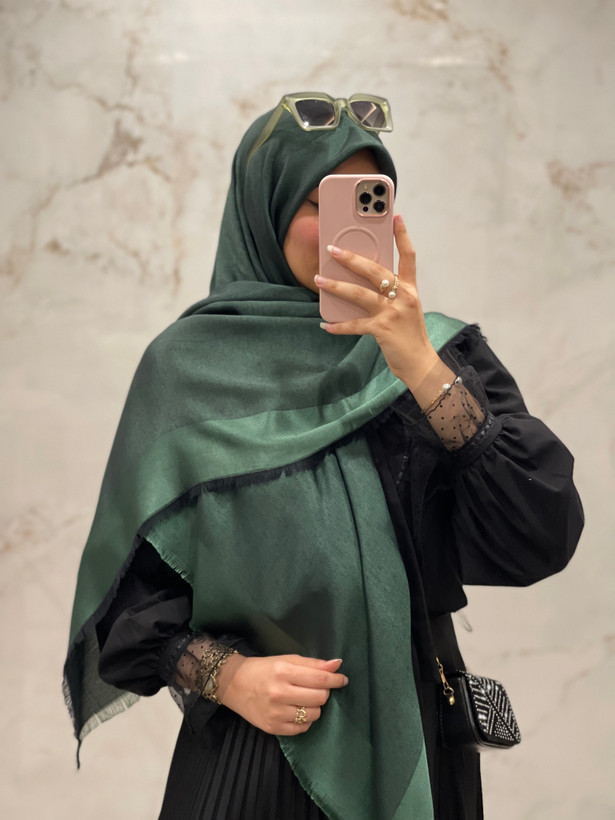 روسری نخ ابریشم بامبو دو رو