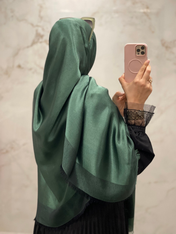روسری نخ ابریشم بامبو دو رو
