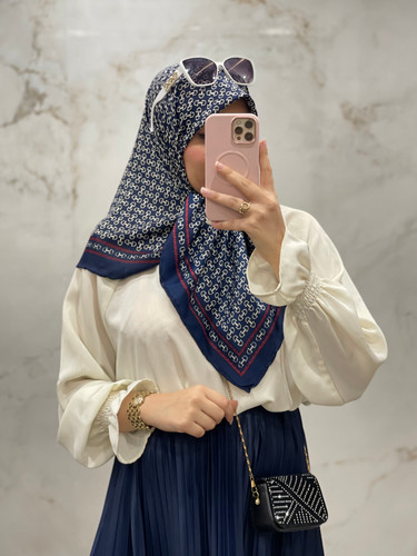روسری ابریشم کجراه لوکس مجلسی
