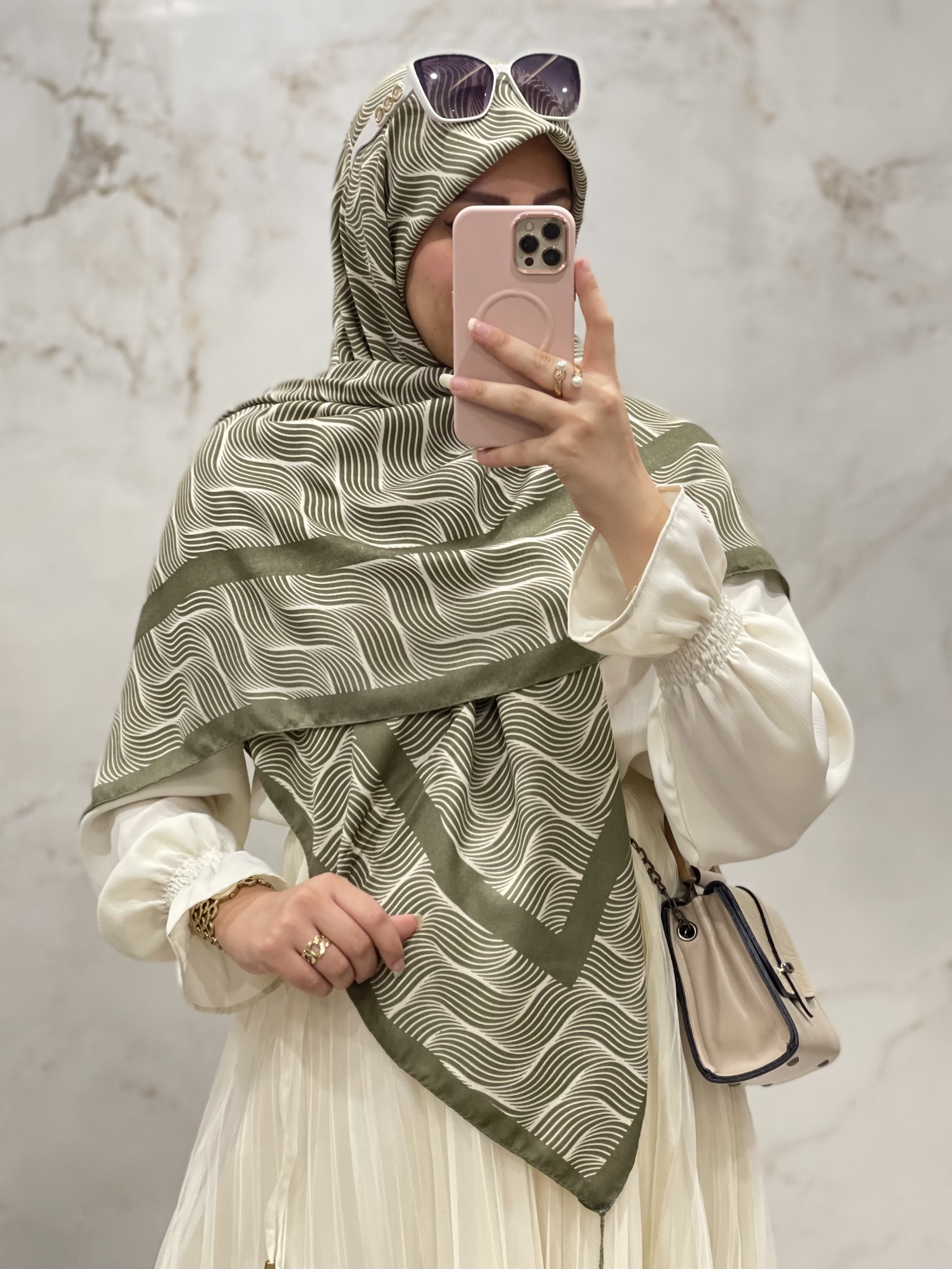 روسری نخ پنبه کد ۳